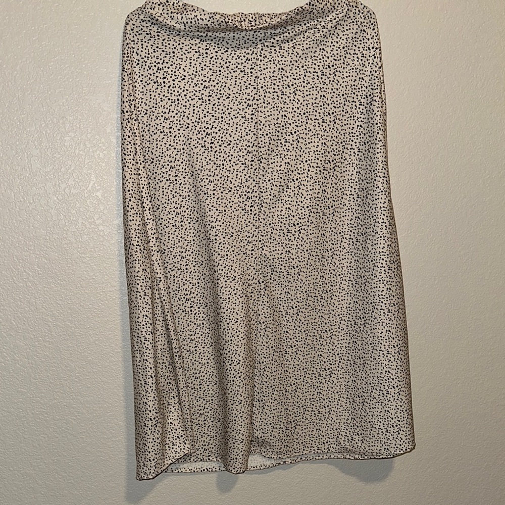Altar'd State Cream Midi A-Line Skirt